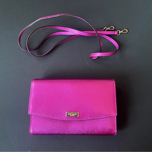 Kate Spade Metallic Magenta Purse - Picture 12 of 16
